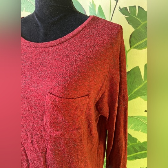 Merona Women’s Dark Red Knit Sweater Top Small - Picture 6 of 6